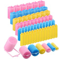 Factory direct foam sponge hair curlers - pear blossom, mushroom style, magic hair curlers - soft, sleep-in, heatless hair rollers