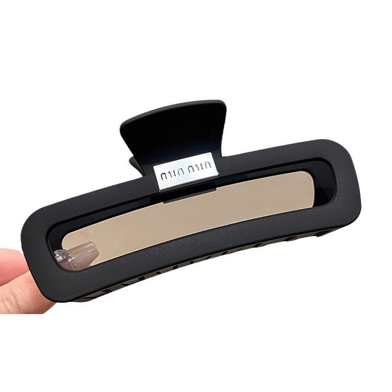 Large rectangular claw clip for thick hair - extra large hair styling clip for women - 2024 new high-end hair clip - back of head hair clip