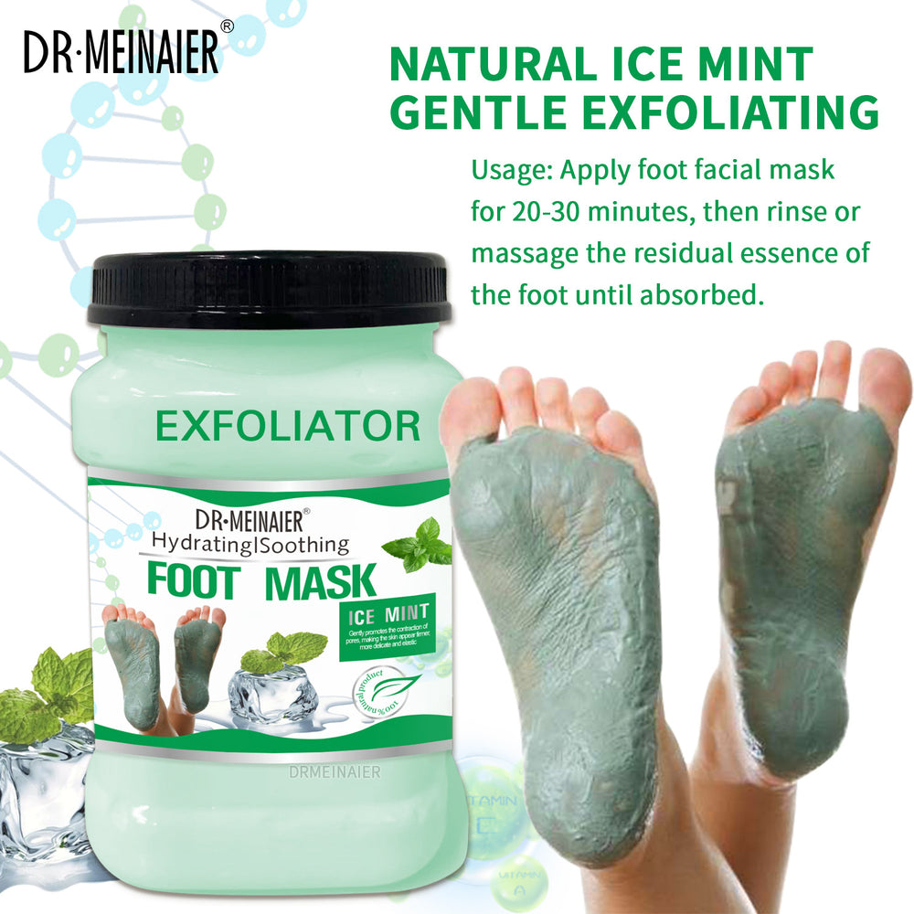 1kg mint foot scrub exfoliating foot mask deep cleansing chicken skin remover massage cream - factory wholesale