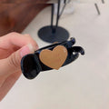 Letter love hair clip high ponytail fixed clip popularsweet grab clip female ball head back of head ponytail clip