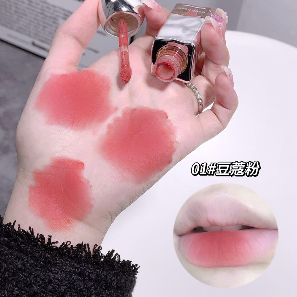 Gege bear makeup - soft nude velvet lip glaze: matte, waterproof, and whitening lipstick