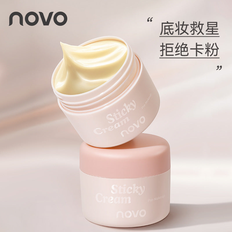 Novo watery touch-up cream for women - hydrating, moisturizing, seamless, non-caking, pore-minimizing, primer & makeup base