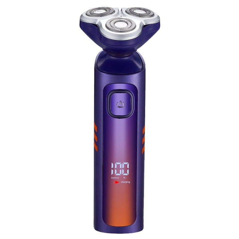 wholesale men's full body washable shaver usb rechargeable smart floating triple blade electric razor