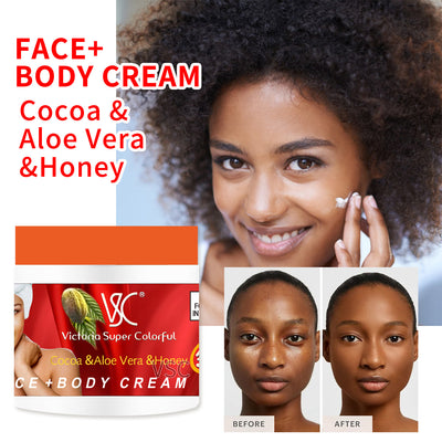 cocoa & aloe vera & honey face cream 500g - moisturizing cream, nourishing and rejuvenating, wholesale for export