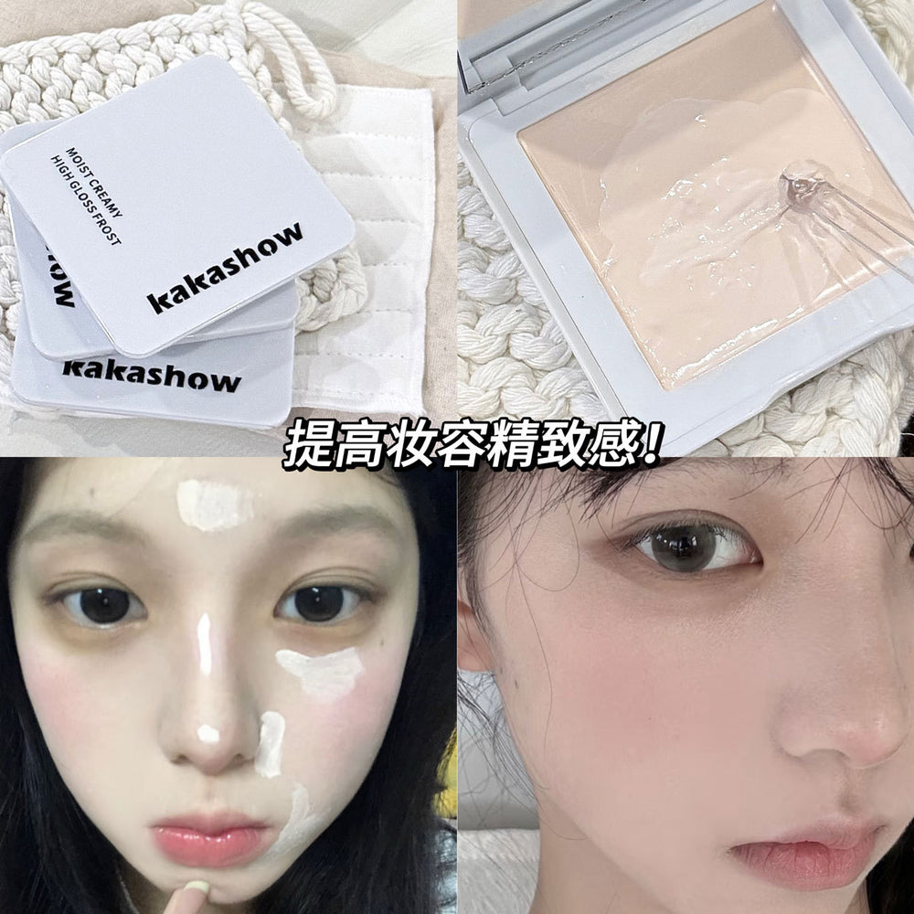 Kakashow cream highlighter - dewy, brightening, and natural finish for face and under-eye highlighting