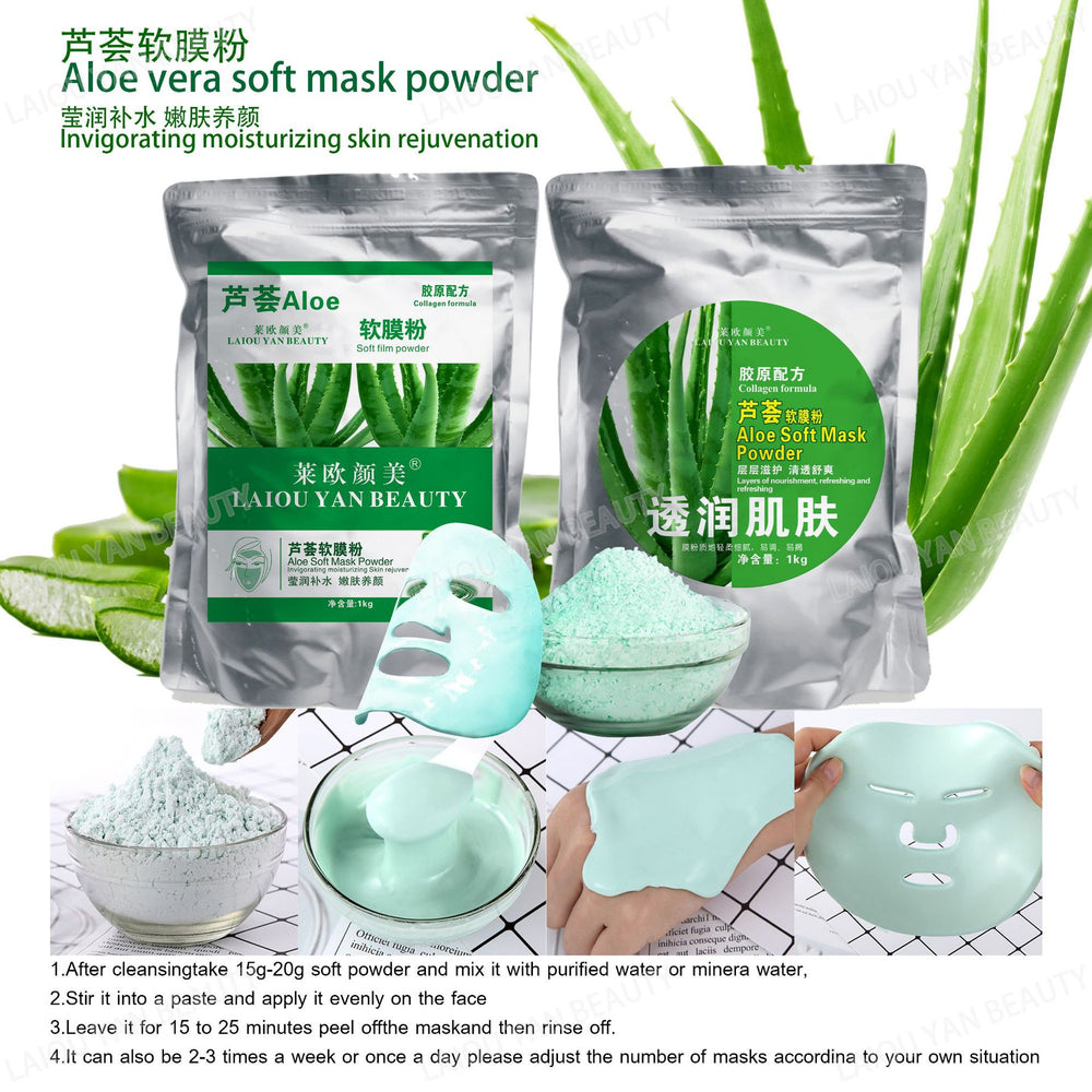Leo yanmei milk brightening & hydrating soft mask powder - nourishing & moisturizing professional skincare collagen mask powder 800g