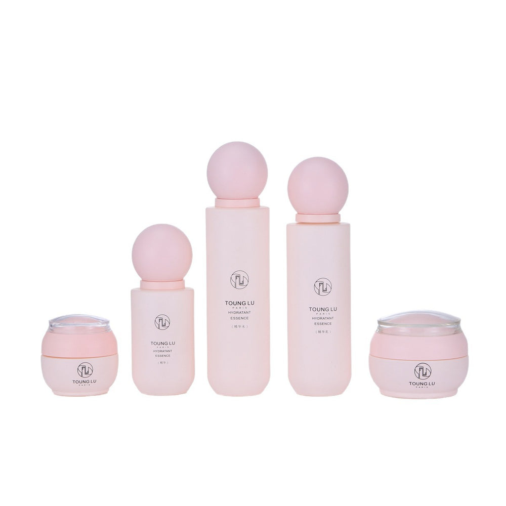 New arrival: 120ml-20g set of bottles - pump lotion & serum bottles, cream glass jars, skincare sample containers (in stock)