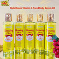 exclusive glutathione & vc 7-day double whole body whitening, nourishing and moisturizing massage essence oil 250ml