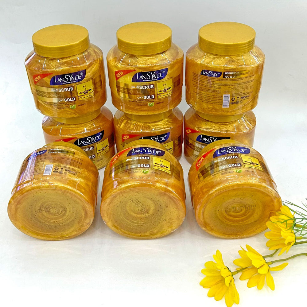 24k gold scrub 500g - deep cleansing, nourishing, and firming gold mask cream - wholesale for export
