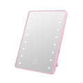 Touch sensor led makeup mirror with light, dorm room storage makeup mirror, high-definition mirror, desktop 360° rotating vanity mirror