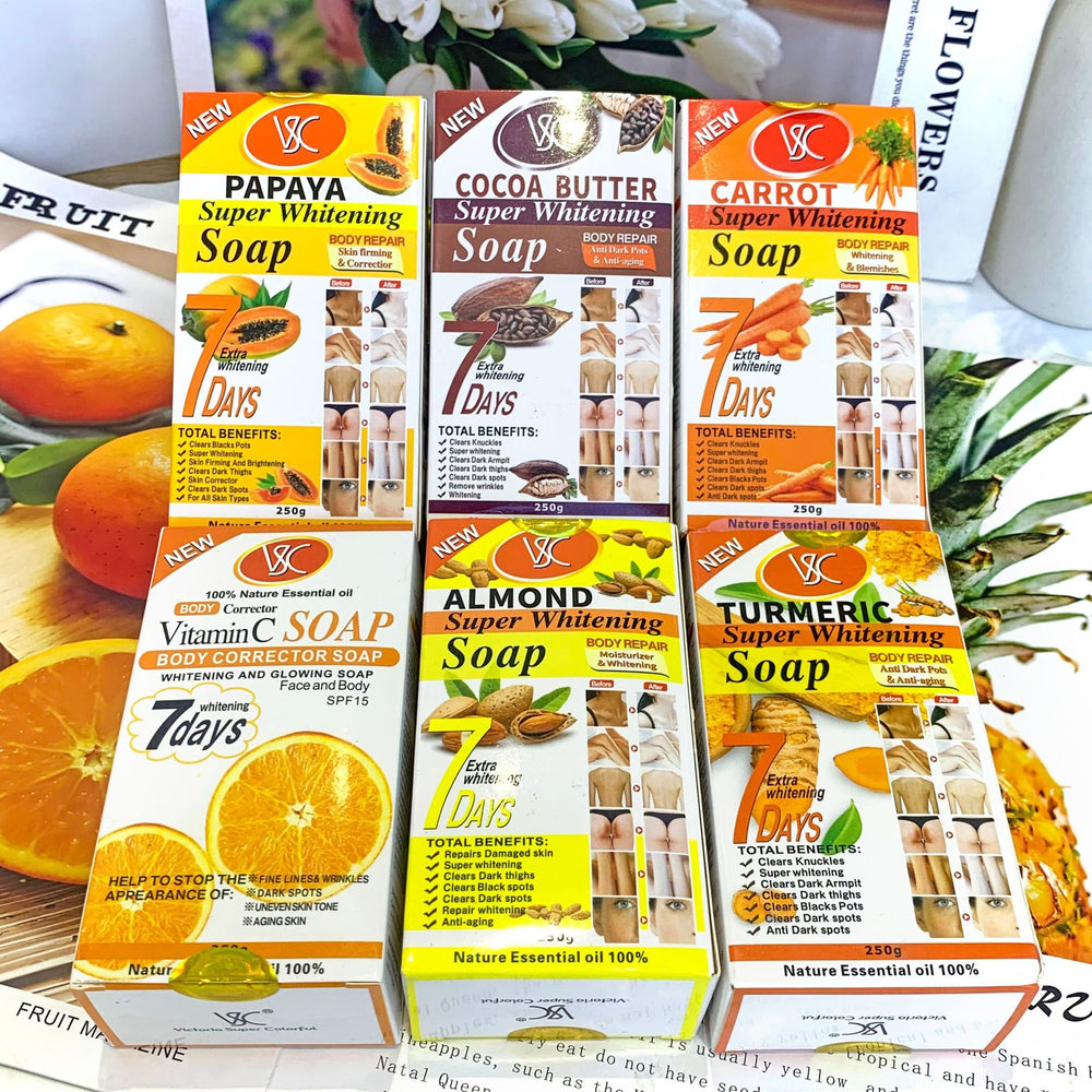 foreign trade english packaging papaya vc brightening soap fragrance bath carrot soap wholesale