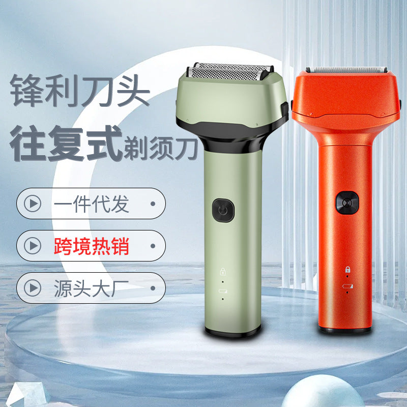 Hot-selling new electric reciprocating shaver, travel-friendly, fully washable, mini beard trimmer - wholesale available