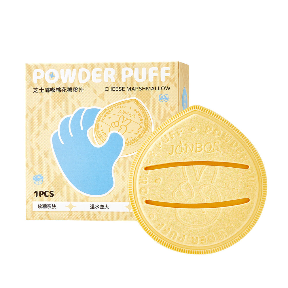 Jonbos dudu marshmallow air cushion powder puff - dual-use, extra thick, ultra-soft, low-lint, large makeup sponge