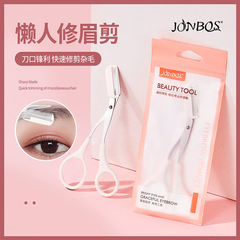 Jonbos eyebrow shaping kit: includes eyebrow scissors, eyebrow razor, eyebrow blade, and eyebrow trimmer – perfect for beginners and makeup artists