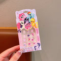 Kids' cartoon my little pony press-on nails, removable princess nail stickers, non-toxic and odorless, girl's nail art