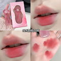 Gege bear velvet mist cream lip clay - matte, non-drying, everyday nude look, brightening lip glaze