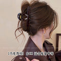 Frosted tortoiseshell bow shark clip back head hair clip hair clip for women classyelegant hair clip
