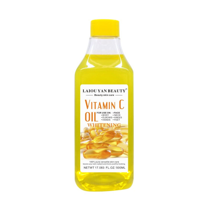 brightening & hydrating rosehip oil 500ml, aloe vera massage oil for hair, face & body, grape seed essential oil