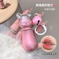 Gege bear cute moisturizing water-gloss lipstick student party pseudo-no makeup waterproof non-stick cup keychain lipstick