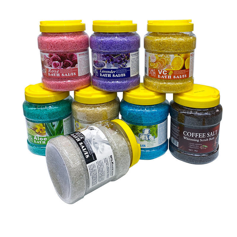 3kg coarse crystal bath salt milk rose natural sea salt full body scrub exfoliating chicken skin brightening