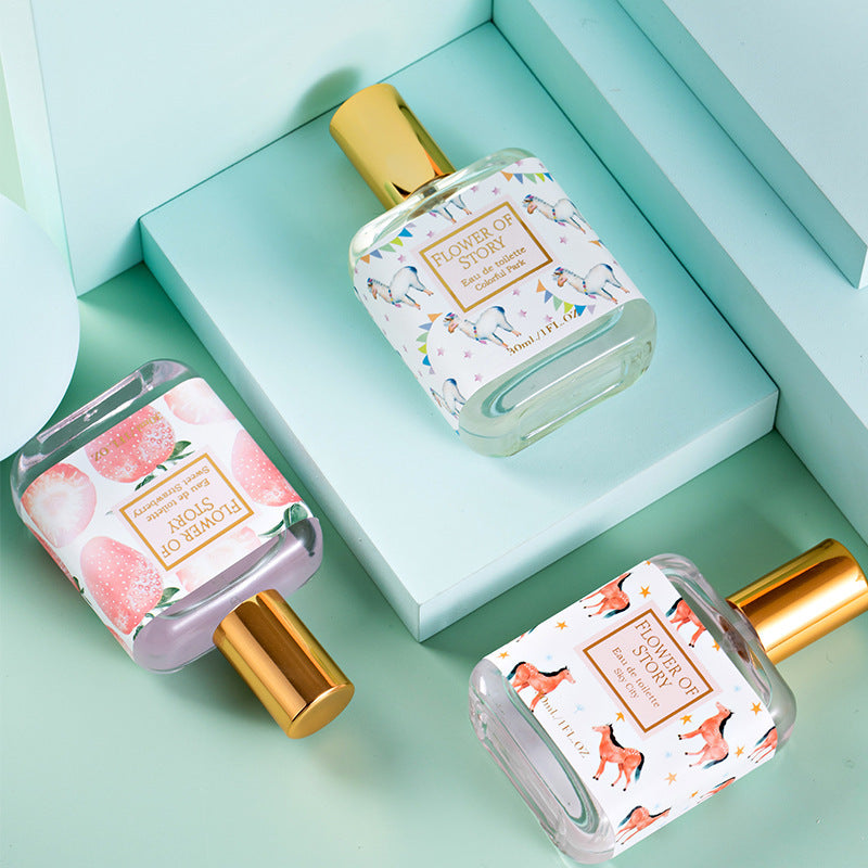 Ready-to-ship, live-streamed new arrivals: floral story perfume for girls, students, and women. long-lasting, light, and fresh osmanthus scent. 30ml