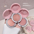 Kakashow shimmer soft mist baked powder blush for women, fine powder to enhance complexion, expand and shrink color rouge