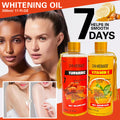 organic turmeric & vitamin c massage oil 300ml - facial & body spa moisturizing massage oil - wholesale for export