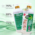 natural herbal antibacterial shower gel 1000ml, gentle exfoliation, visible skin improvement in 7 days shower gel