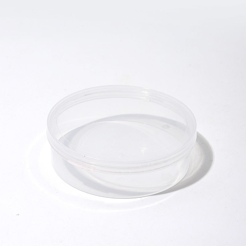 100 points powder puff box marshmallow air cushion puff storage box dust-proof portable large round transparent empty box