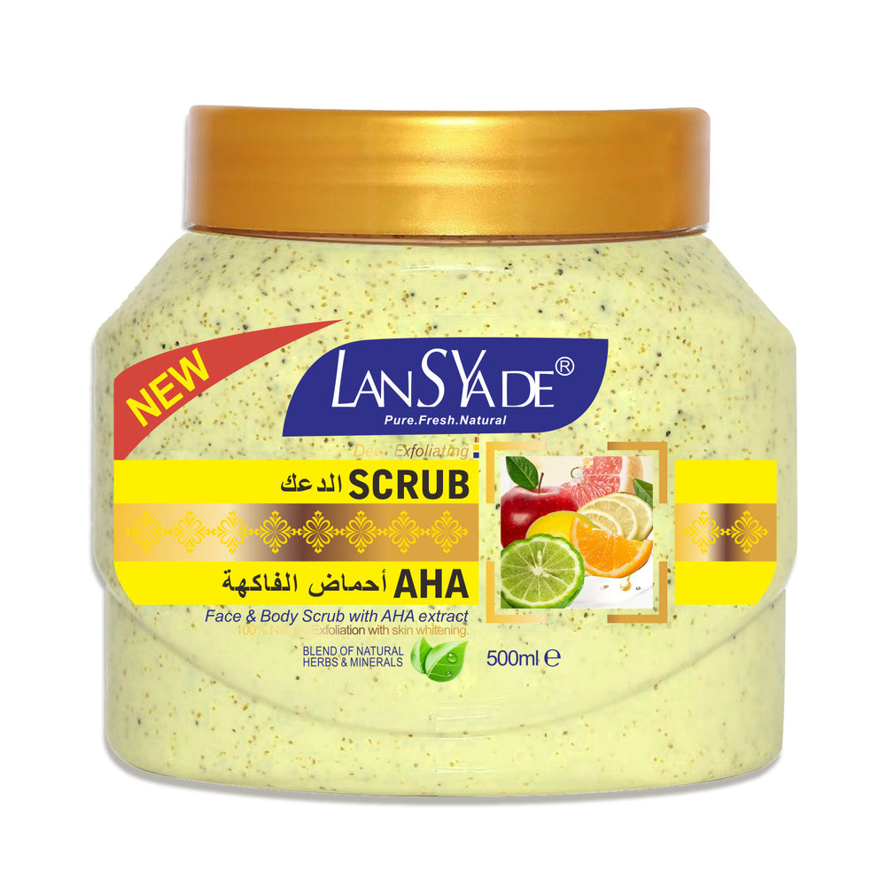 24k gold scrub brightening moisturizing cleansing papaya scrub turmeric exfoliating chicken skin foreign trade 500g