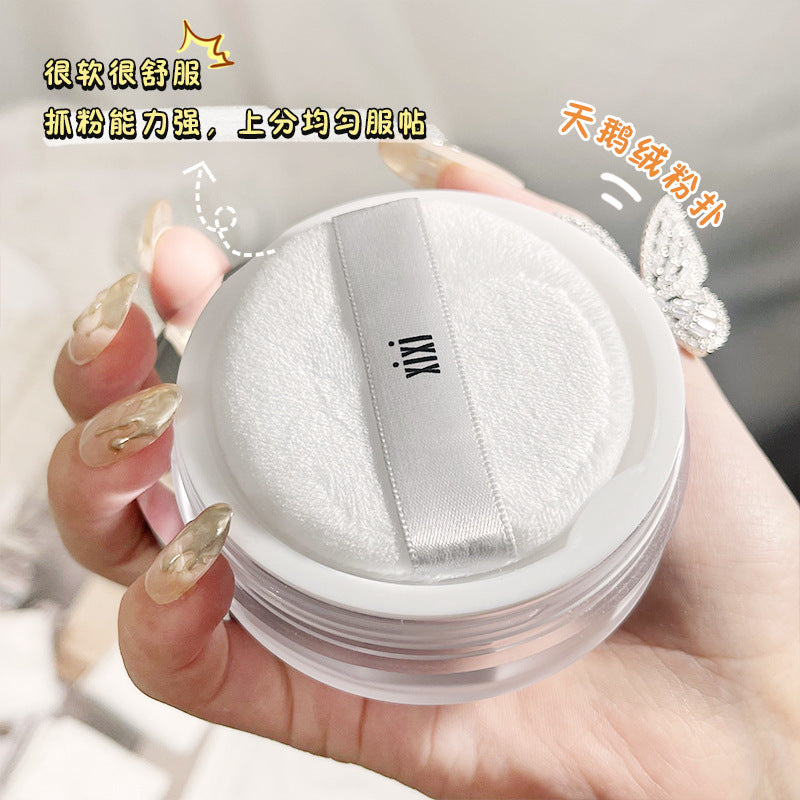 Makeup xixi delicate and clear oil control powder loose powder matte matte waterproof anti-sweat long-lasting non-removing makeup setting powder