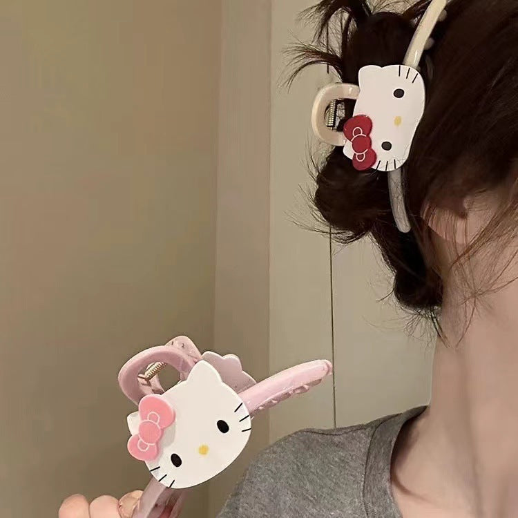 Cat claw clip girl sweetcuteclassyaccessible luxury hair clip female back of head shark clip headwear 2025new arrival