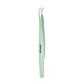 Jonbos false eyelash tweezers - eyelash extension tweezers for beginners - gold feather tip - professional lash technician tool