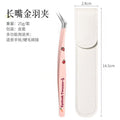 New arrival cartoon hand account tweezers stickers high precision tweezers hand account cultural and creative tools printing gold feather clip eyelash tweezers