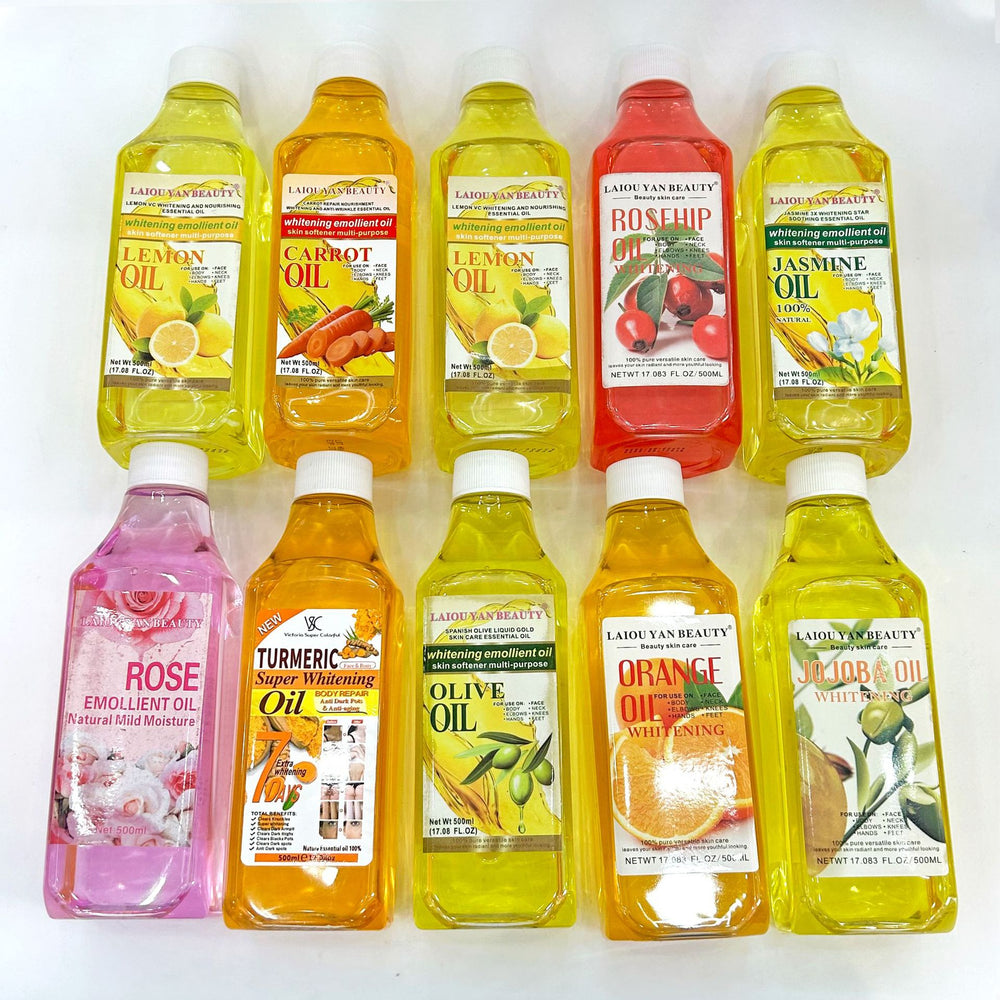 brightening & hydrating rosehip oil 500ml, aloe vera massage oil for hair, face & body, grape seed essential oil