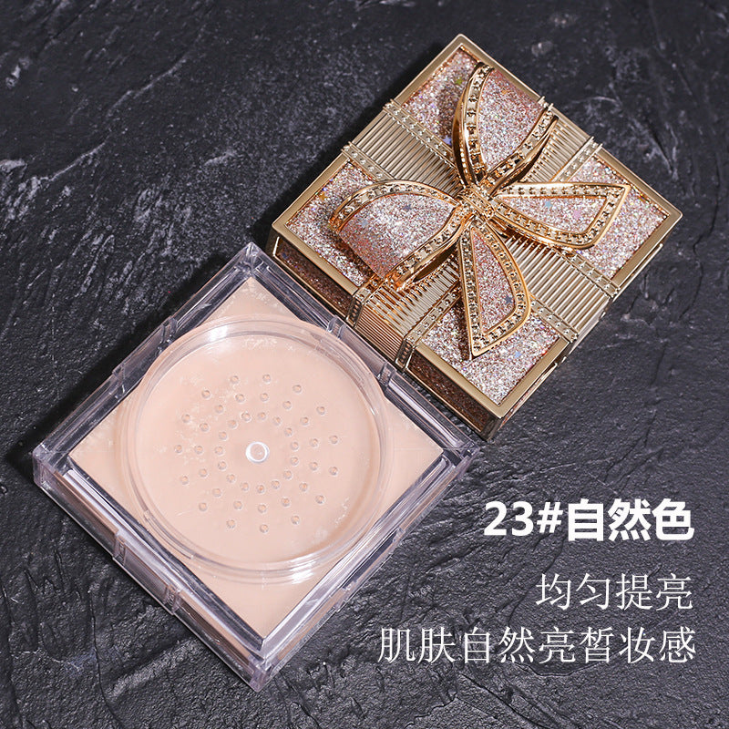 Marco andy bowknot silky airspun loose powder - high capacity, oil control, long-lasting, non-transfer setting powder