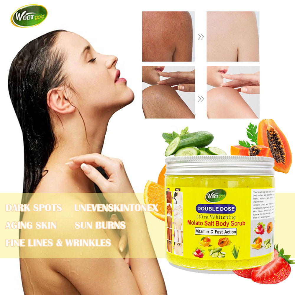 molato salt body scrub fruit scrub exfoliating body cleansing bath salt 500g batch