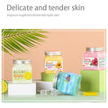 square bottle rice scrub to remove dead skin, clean fruit scrub to remove chicken skin, rose exfoliating cream 350g