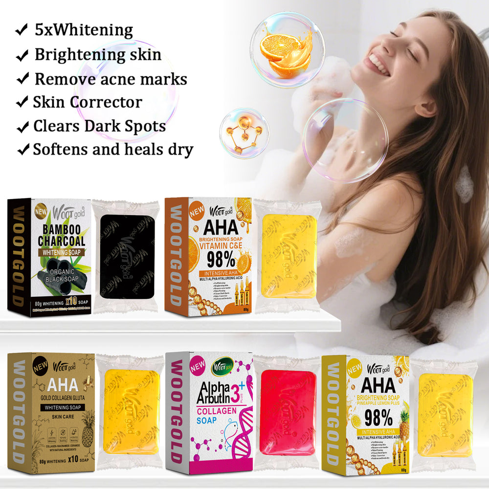 boxed english turmeric handmade soap deep cleansing fruit soap aha glutathione soap 80g