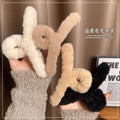 Korean color 11cm hair accessories cross plate hair grab shark clip kids imitation rabbit stuffed back of head hair clip grab clip