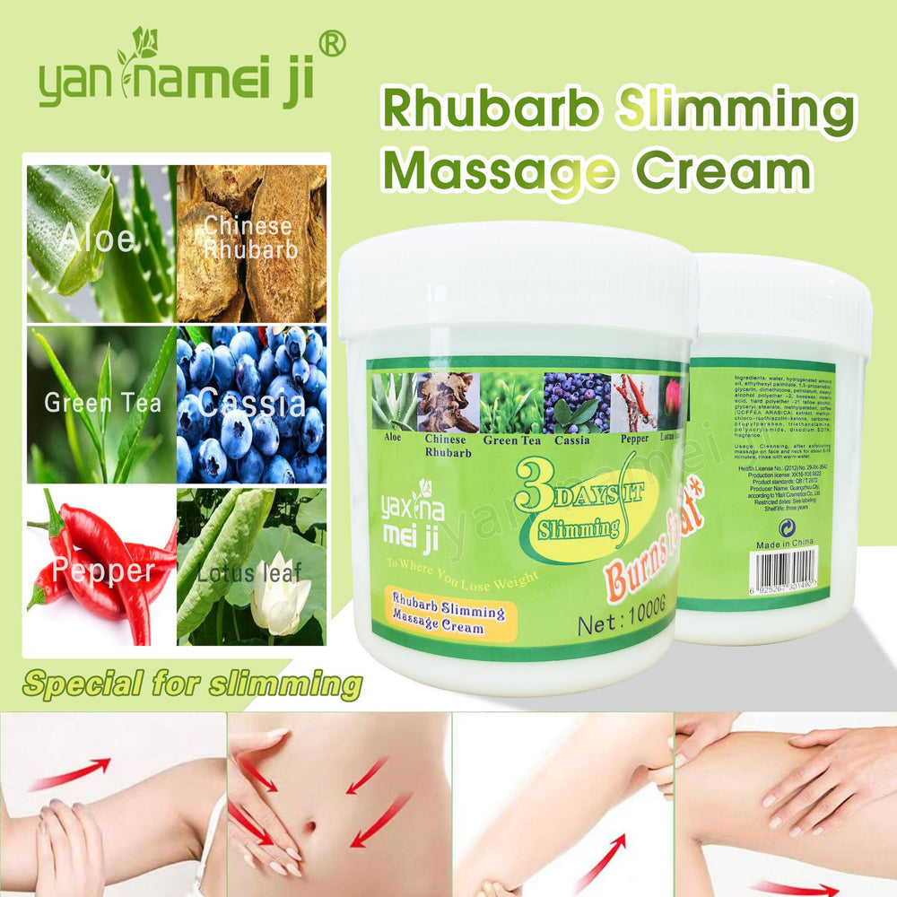 rhubarb firming massage cream - face & body firming & slimming massage cream - skincare factory wholesale 1000g