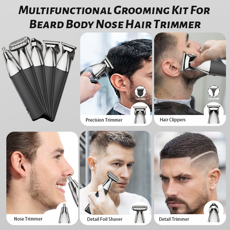 Hairdressing electric clipper hairdressing cross-border high-power electric clipper multi-functional grooming suitfor home electric clipper