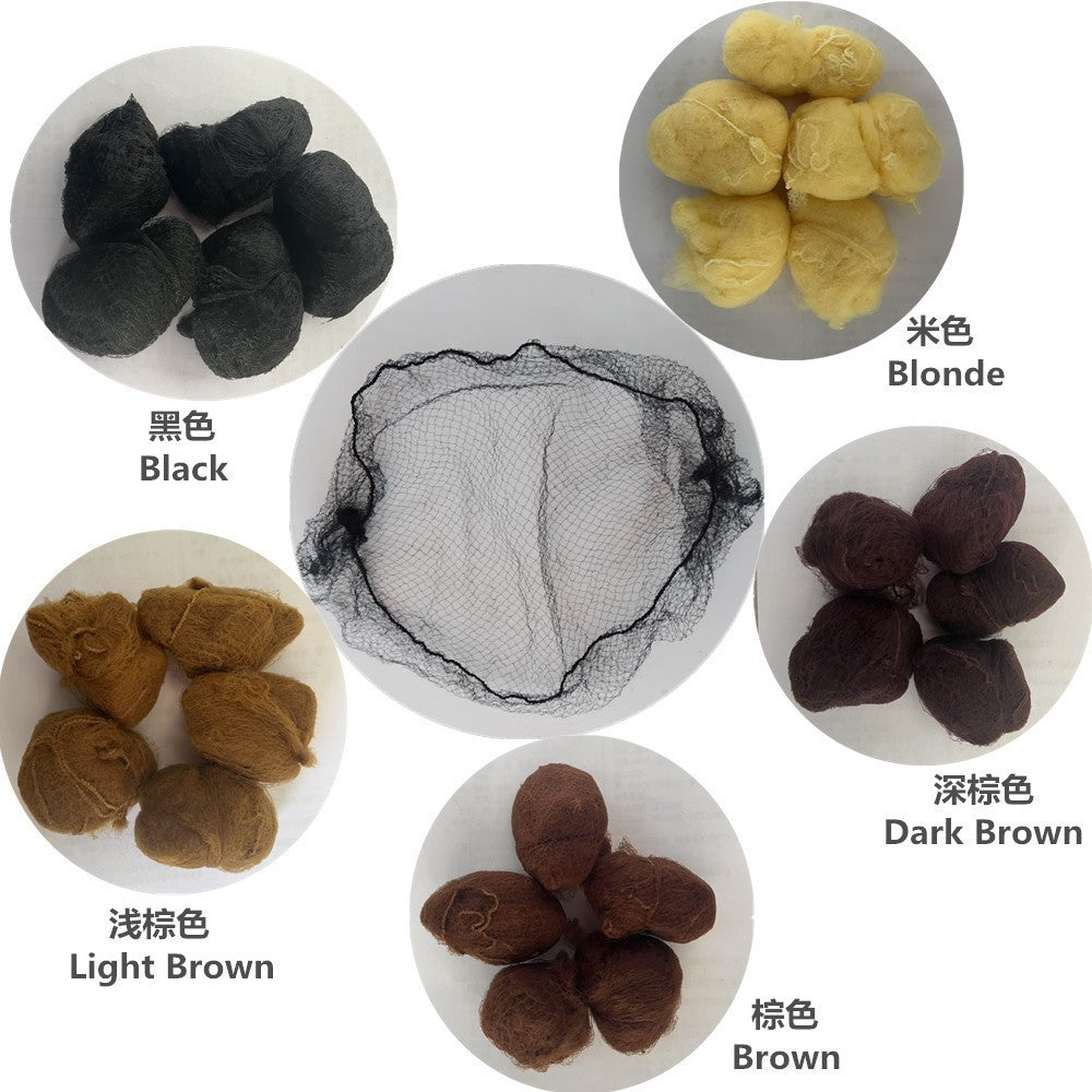 Ultra-fine invisible hair amazon cross-border hot-selling professional net bag stewardess dance stewardess hair net