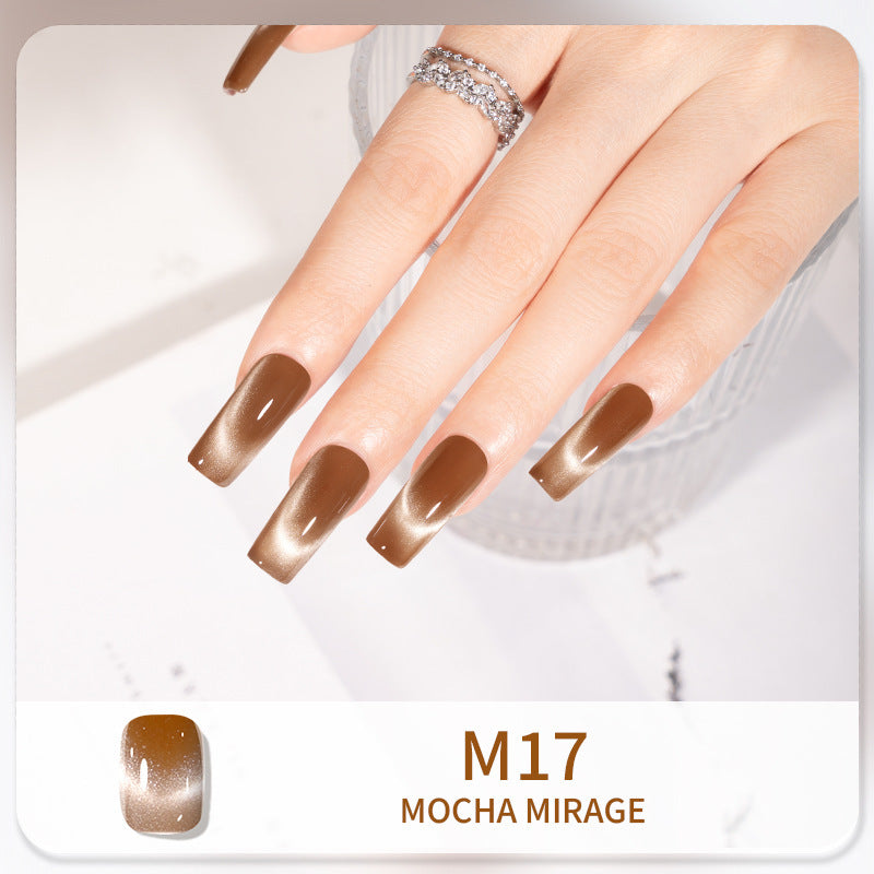 English style kudan/kudan cat eye manicure nail polish crystal cat eye 12ml cross-border english style foreign trade export