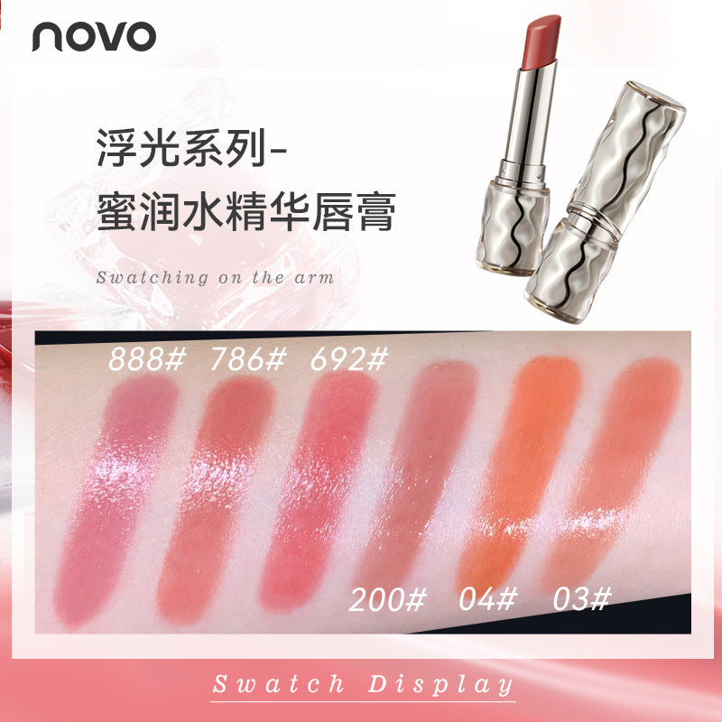 Novo floating light series honey moisturizing essence lipstick mirror moisturizing not easy to stick cup pure desire fake no makeup whitening lipstick