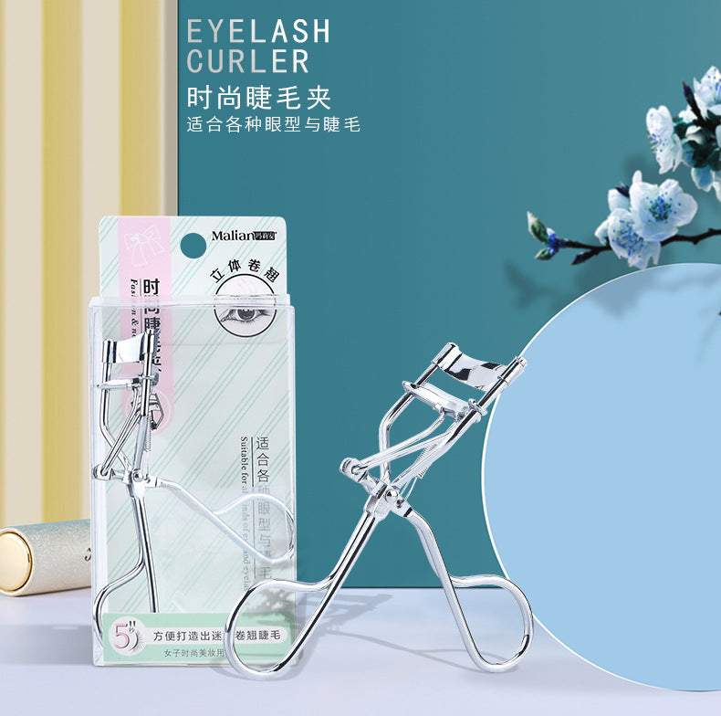 Marianne stainless steel eyelash curler - beginner-friendly, long-lasting curl, sunflower metal eyelash applicator
