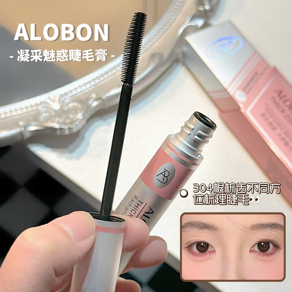 Alobon yabon ningcai charming mascara long and thick curling waterproof anti-sweat non-smudge beginner makeup