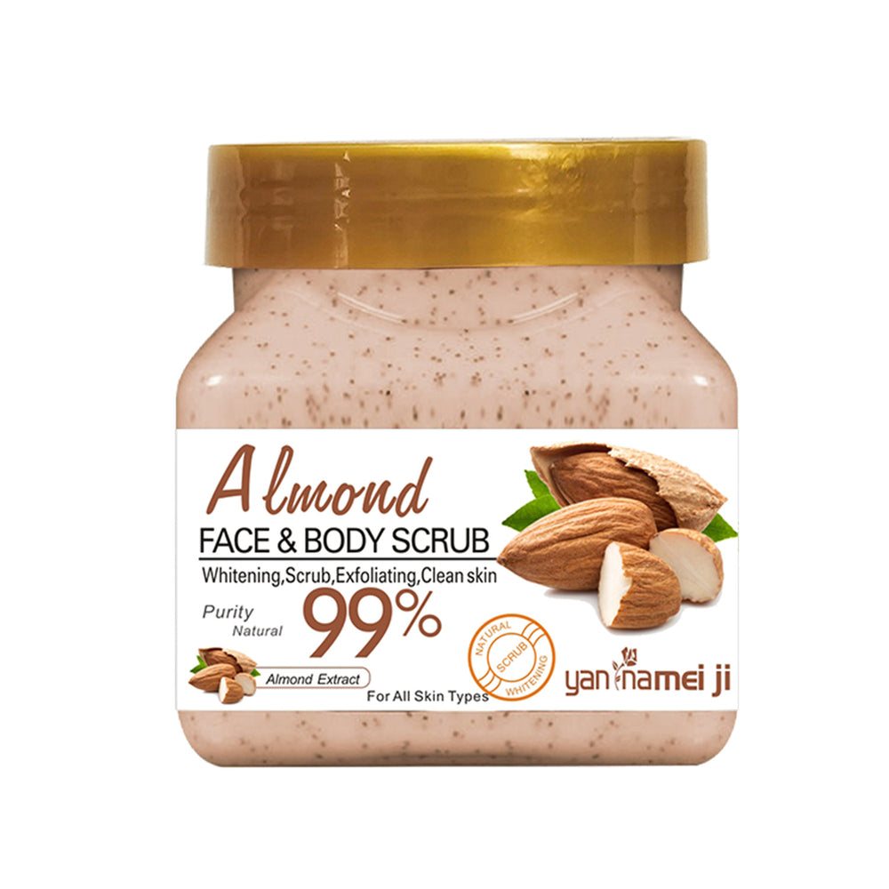 square bottle rice scrub to remove dead skin, clean fruit scrub to remove chicken skin, rose exfoliating cream 350g