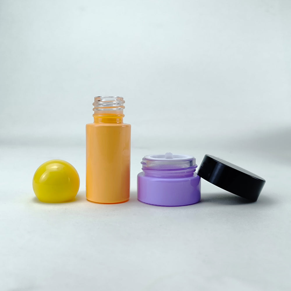 New 30ml 15ml 10ml sample glass travel bottles & 10g 5g portable cream jars - direct from the manufacturer