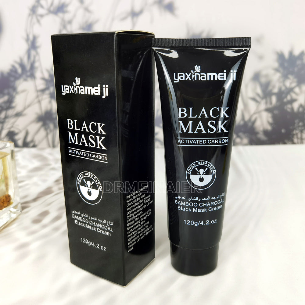 Wholesale english version from export factory: yan na mei skin blackhead removal mask, mineral clay nose mask, peel-off mask 120g